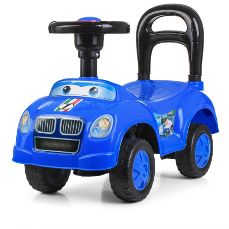 фото Каталка-толокар для детей Q09-4 звук-пищалка (синяя)