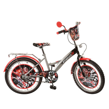 фото Детский двухколесный 20 дюймовый велосипед PF2036 PF2046 (черно-красный)