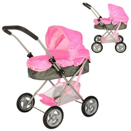 фото Коляска для куклы 8826H-2S классика с корзиной