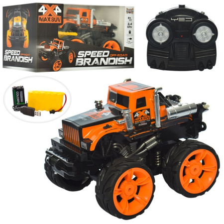 фото Машина-грузовик на радиоуправлении YED1809 с резиновыми колесами (31 см)