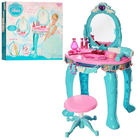 фото Детское трюмо со стульчиком LM90013 проявление картин аксессуары