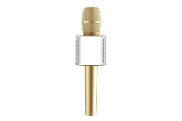 Микрофон для караоке Q9 (золотой)