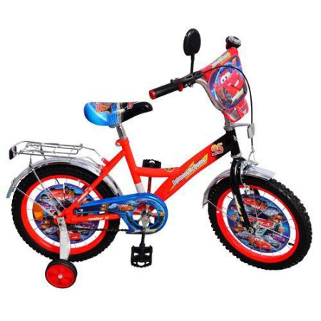 фото Детский велосипед P 1231C «Тачки» 12 дюймов (красно-синий)