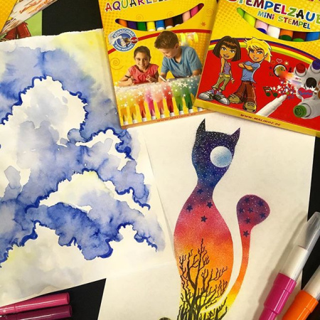 фото Акварельные фломастеры MALINOS Aquarellzauber на водной основе 12 шт