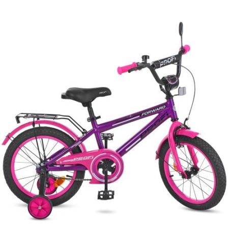 фото Двухколесный детский велосипед 16 дюймов Profi T1677 Forward (фиолетово-розовый)