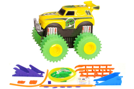 фото Машинка на бат. Trix Trux набор с трассой (желтый)