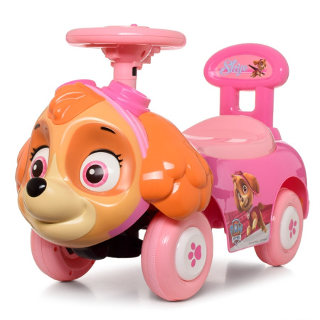 фото Детская машинка-толокар 6567 Щенячий Патруль Скай с музыкой и светом (розовая)