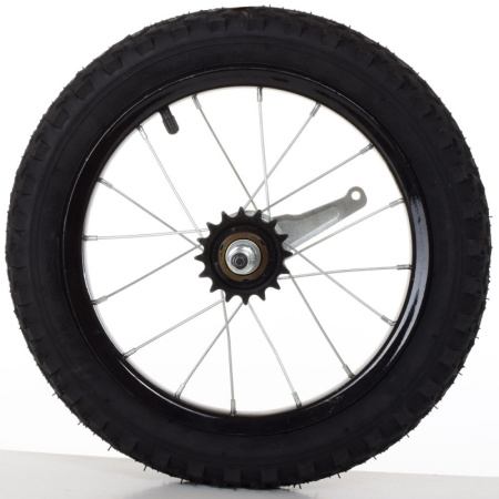 фото Колесо заднее для велосипедов 14 дюймов WHEEL RR-14 со стальным ободом
