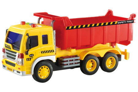 фото Машинка инерционная 1:16 Wenyi Самосвал со звуком и светом