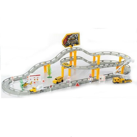 фото Детский автотрек CM557-21 с машинками 5 шт (360 см 53 детали)