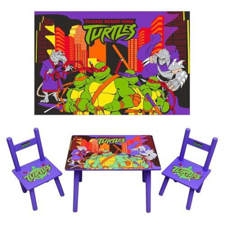 фото Столик со стульчиками M 0709 «Ниндзя»