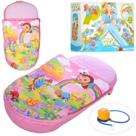 фото Надувной матрас для детей HF068-069-A спальный мешок 2в1 (100-58-20 см)