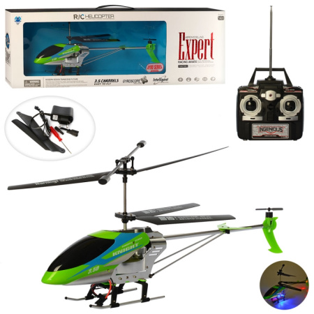 фото Вертолет на радиоуправлении BF-123 свет и запасные лопасти (46 см)