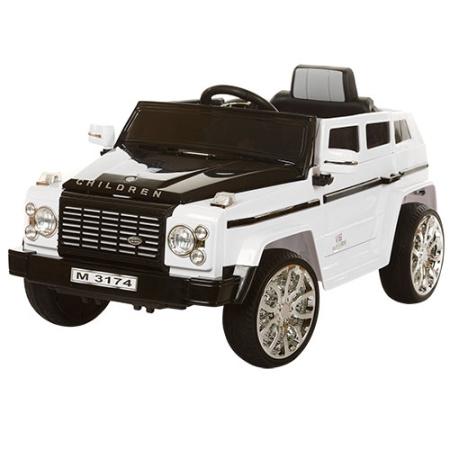 фото Детский электромобиль джип M 3174 EBR-1 колеса EVA с радиоуправлением (белый) фото Детский электромобиль джип M 3174 EBR-1 колеса EVA с радиоуправлением (белый)