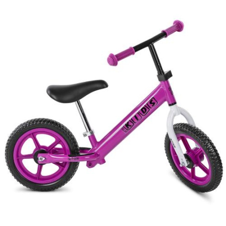 фото Беговел детский 12 дюймов PROFI KIDS M 3440-9 колеса EVA (фуксия)