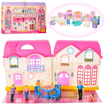 фото Игровой домик для девочки 80610 звук свет фигурки и аксессуары