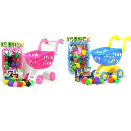 фото Тележка супермаркет 9639-85-86 с продуктами