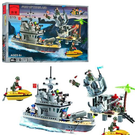 фото Игровой конструктор BRICK 819 "Катер береговой охраны" (505 деталей)