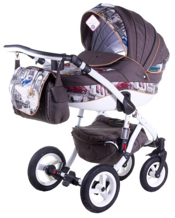 фото Коляска 2 в 1 Adamex Aspena World Collection cars 620126