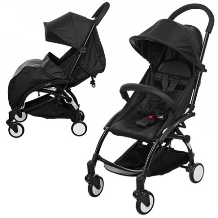 фото Детская прогулочная коляска M 3548-2 YOGA книжка (черная)