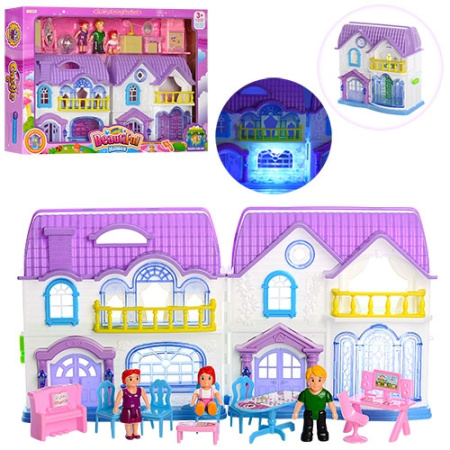 фото Игровой набор домик 8114AB мебель и фигурки