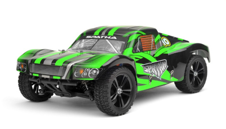 фото Радиоуправляемая модель раллийного шорт-корса 1:10 Himoto Spatha E10SC Brushed (зеленый)