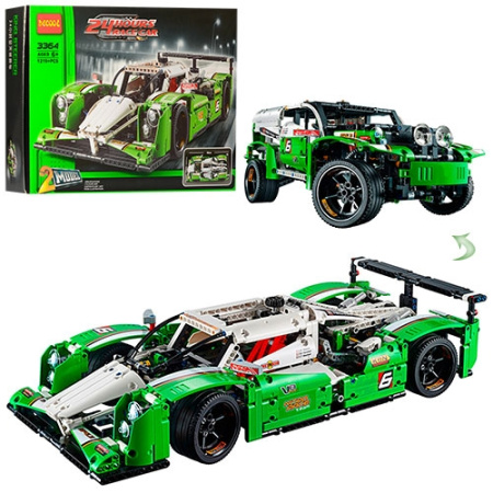 фото Конструктор для детей 2в1 3364 гоночная машина джип (1219 деталей)