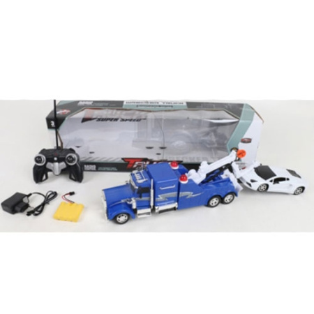 фото Эвакуатор на радиоуправлении 666-197A резиновые колеса машинка (54см)