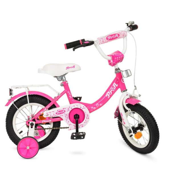Велосипед для детей 12 дюймов Profi Y1213 Princess (малиновый)