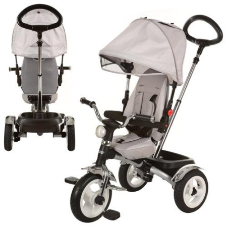 фото Трехколесный велосипед M 2723-1 TurboTrike надувные колеса (серый)