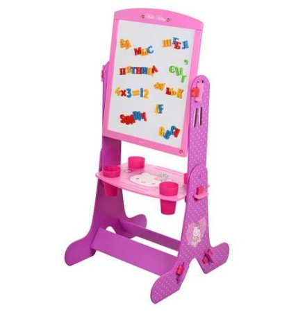 фото Детский двухсторонний мольберт HK 0113 Hello Kitty, деревянный (русс., укр., англ.)