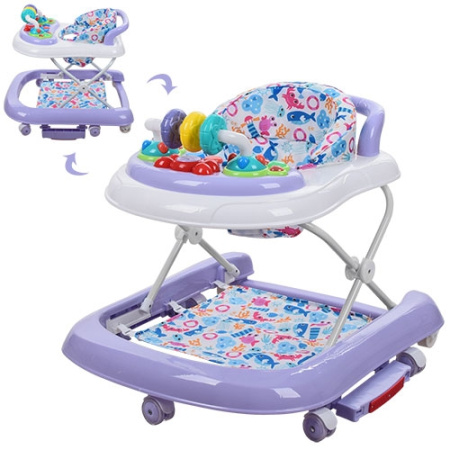 фото Детские ходунки-каталка-качалка 167С-PURPLE музыка свет (сиреневые)