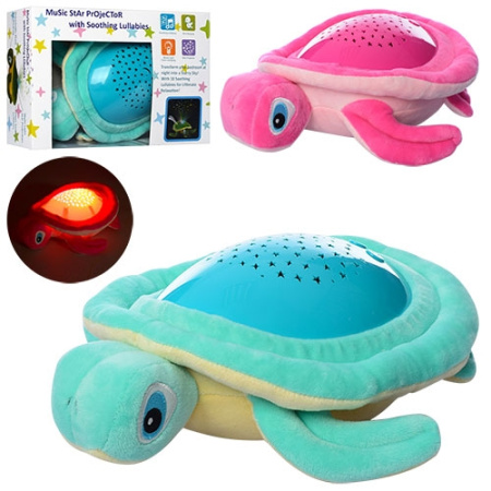 фото Детский ночник проектор SA131-TURTLE плюшевая черепаха (28 см)