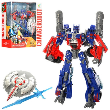 фото Трансформер Оптимус Прайм 1-60 робот-машинка оружие (25см)