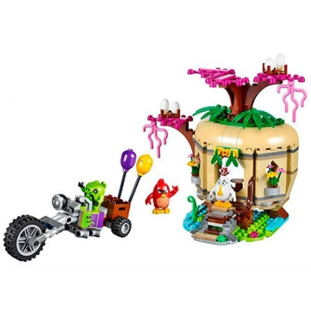 фото Конструктор Angry Birds 19003 домик на дереве, фигурки, 305 деталей