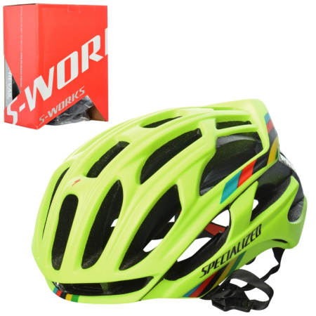 фото Защитный шлем для взрослых S-WORKS AS180072-10 размер M 30 отверстий (салатовый)