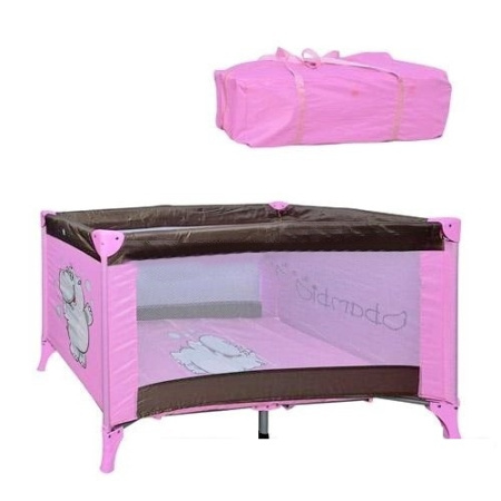 фото Детский манеж M 0821 Bambi, коричнево - розовый