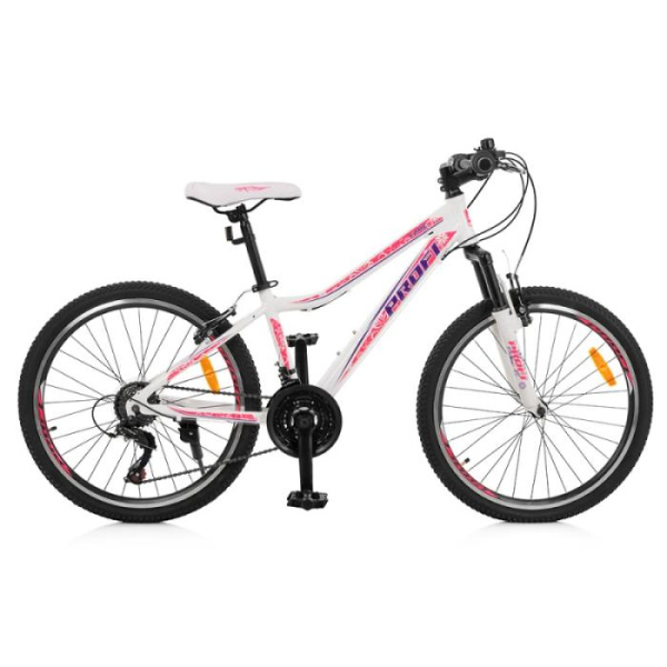 Велосипед 24 дюйма алюминиевая рама 13,5" Profi G24CARE A24.3 Shimano (белый)