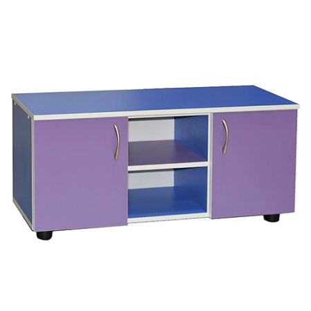 фото Тумбочка на ножках TS-9-4 ДСП (фиолетово-синяя)