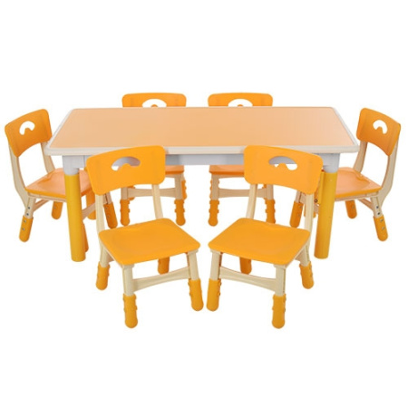 фото Детский столик со стульчиками TABLE3-6 (желтый)