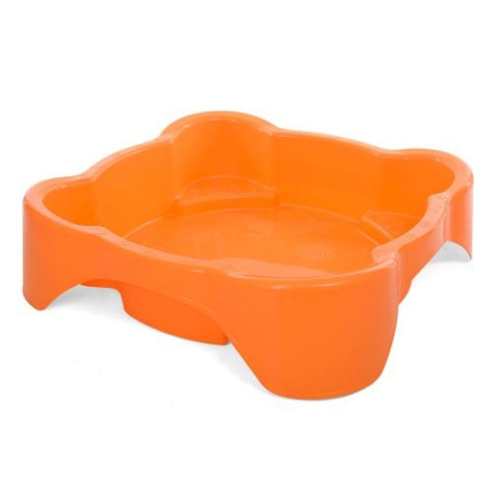 фото Песочница для детей 374 квадратная пластиковая (90-90-23см)