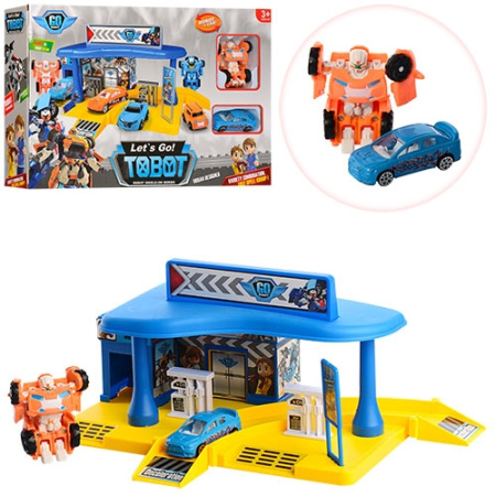 фото Гараж с машинкой и трансформером Tobot 8614