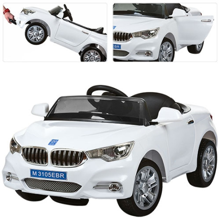 фото Детский электромобиль машина BMW M 3105EBR-1 два мотора (белый) фото Детский электромобиль машина BMW M 3105EBR-1 два мотора (белый)