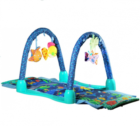 фото Коврик-палатка развивающий для малышей Baby Gift 3039 с погремушками