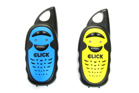 фото Рации детские CLICK "Справжні рації" 2шт на 1км (желтый+голубой)