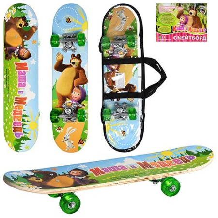 фото Детский скейт MM 0009 Маша и мишка (60х15см)