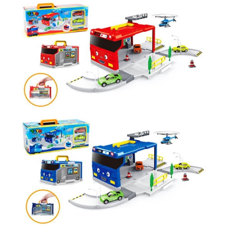 фото Детский гараж TAYO XZ-601-02 чемодан-заправка