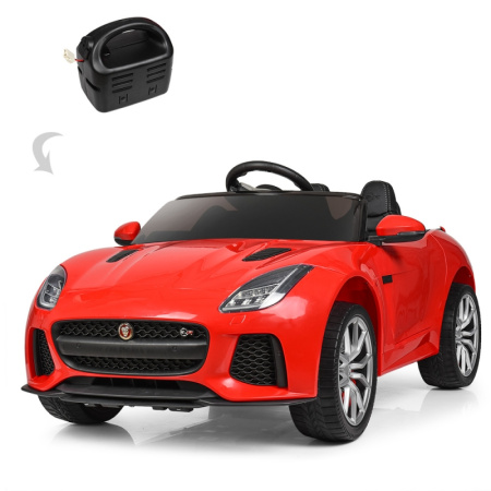 фото Детская машина Jaguar M 3994EBLR-3 полный привод и кожаное сиденье (красная) фото Детская машина Jaguar M 3994EBLR-3 полный привод и кожаное сиденье (красная)