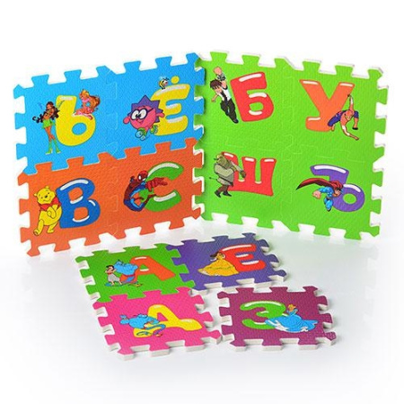 фото Коврик мозаика M 1320 алфавит (36 шт)