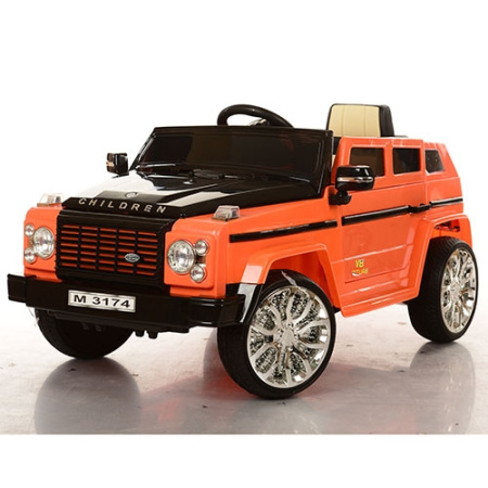 фото Детский электромобиль джип M 3174 EBR-7 колеса EVA с радиоуправлением (оранжевый) фото Детский электромобиль джип M 3174 EBR-7 колеса EVA с радиоуправлением (оранжевый)